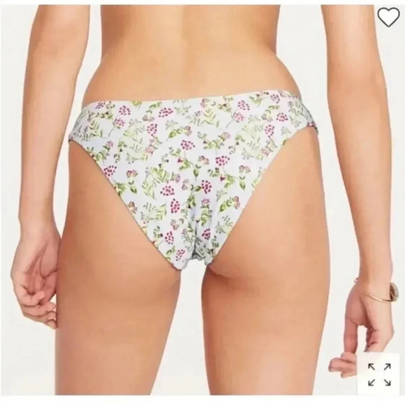 J Crew Curved waist cheeky bikini bottom in cloud meadow floral Size XXL NWT - Picture 3 of 7